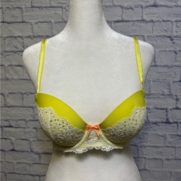 Victoria's Secret Dream Angels Lined Demi Bra BLING 34C - Picture 1 of 10